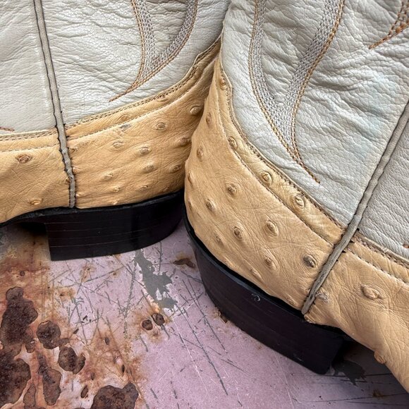 Yucca Boots Exotic Line Ostrich Leather Men's 7 Women's 8.5 - Picture 5 of 15